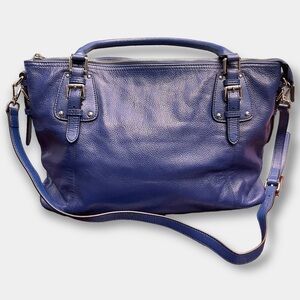 Bostanten Royal Blue Tote Purse Adjustable Strap